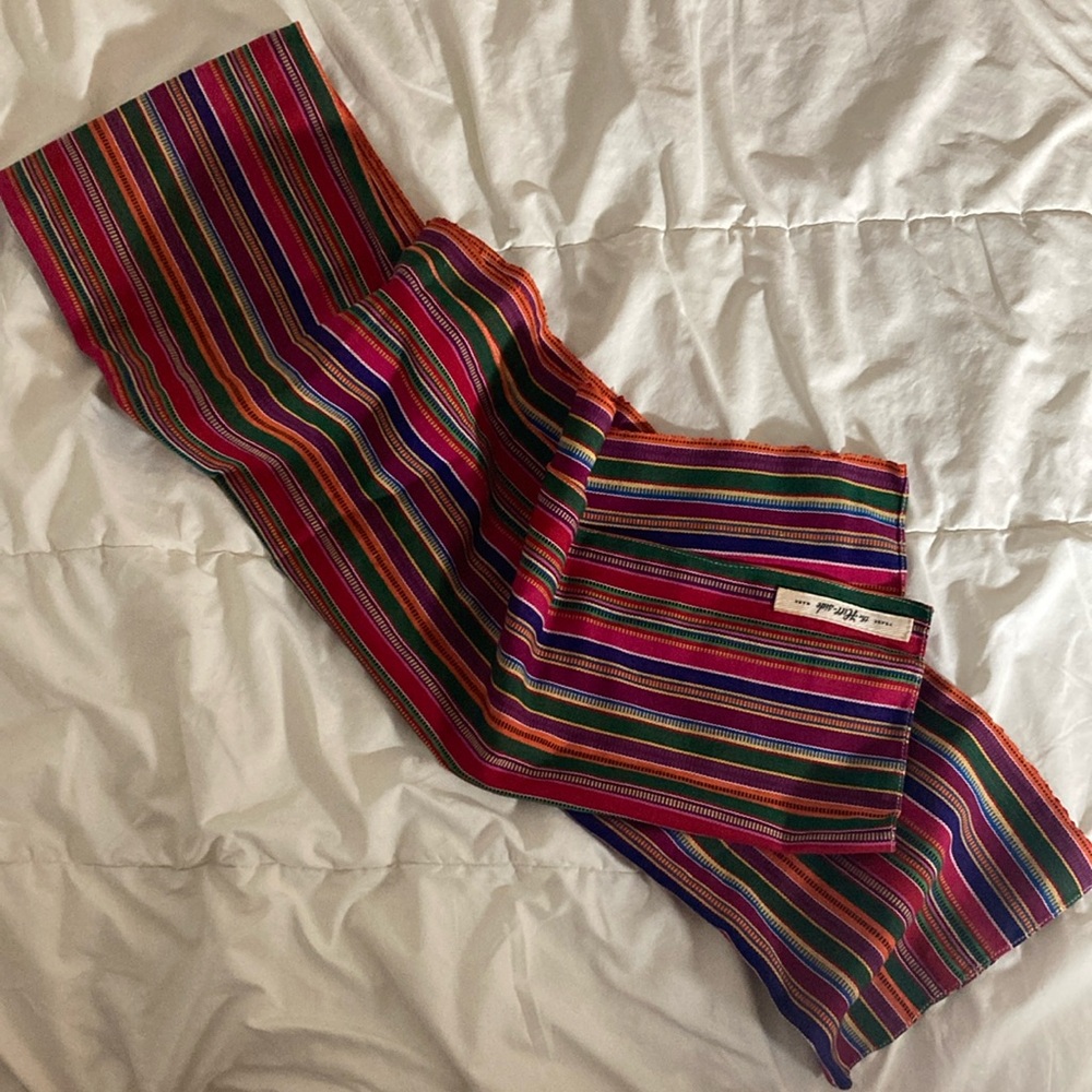 The Hill-side Colorful Striped Scarf unisex